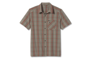 Image of Royal Robbins Spotless Plaid S/S Shirt - Mens, Pebble Gray, S, Y421019-Pebble Gray-S