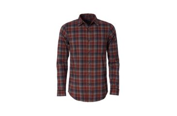 Image of Royal Robbins Thermotech Drake Plaid Long Sleeve Shirt - Mens, Cedar, Small, Y422007-074-S