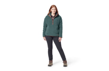 Image of Royal Robbins Urbanesque Sherpa 1/2 Zip Shirt - Womens, Sea Pine, Medium, Y312025349M