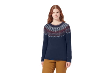 Image of Royal Robbins Westlands Fairisle Crew - Womens, Deep Blue Muir Pt, Small, Y317027944S