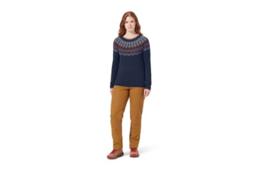 Image of Royal Robbins Westlands Fairisle Crew - Womens, Deep Blue Muir Pt, Small, Y317027944S