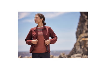 Image of Royal Robbins Westlands Fairisle Crew - Womens, Deep Blue Muir Pt, Small, Y317027944S