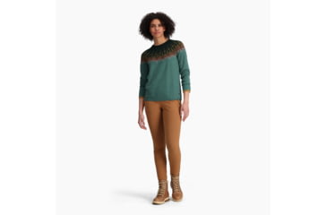 Image of Royal Robbins Westlands Fairisle Crew - Womens, Sea Pine Muir Pt, Large, Y317027351L