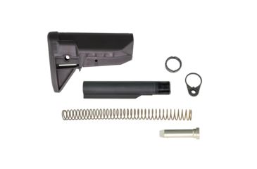 Image of Bravo Company Mfg Gunfighter SOPMOD Receiver Extension Quick Detach End Plate Model 0 Stock Kit, Black, BCM-GFSK-MOD0-SPMD-BLK