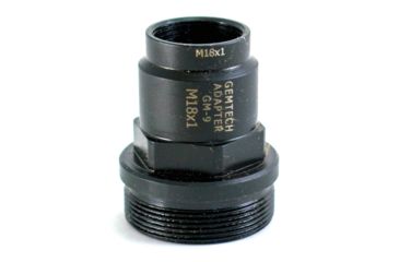 Image of Gemtech CZ Scorpion 9MM M18 X 1 RH Thread Pitch GM9/MM9 Thread Mount Adapter, Black, GEMGM-9CZSCORPION