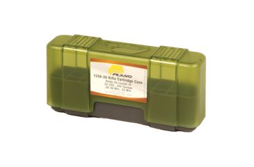 Image of Plano .22-250/.250 Savage Rifle Rounds Ammunition Box, 20 Rounds, Pack of 6, Charcoal/Green, GG1228-20