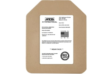 Image of RTS Tactical AR600 Level III+ Special Threat Insert - 10X12 - Base Coat, Tan, RTS-45600