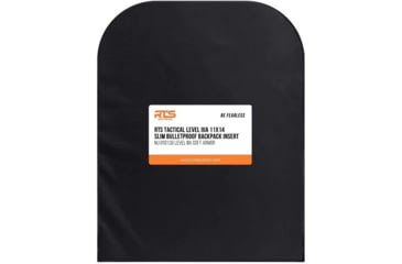 Image of RTS Tactical Level IIIA EX770 Backpack Panel Insert, Black, 11 x 14, RTS-52320