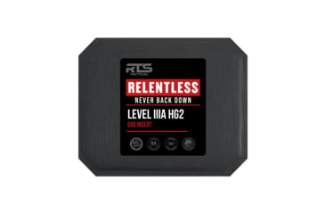 Image of RTS Tactical Ballistic Insert Relentless Level IIIA HG2 Barrday Kevlar Armor Plate