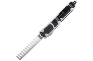 Image of Ruck Up RuckUp Double Action OTF Automatic Beard Comb Silver Handle 9004618