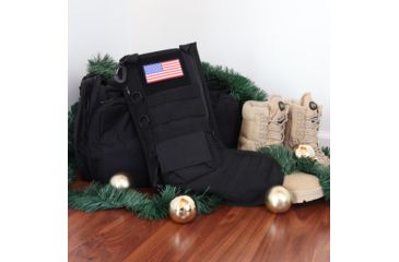 Image of Ruck Up Tactical Christmas Stocking with USA Flag Patch, Black 1115880