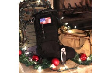 Image of Ruck Up Tactical Christmas Stocking with USA Flag Patch, Black 1115880