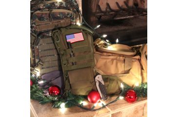 Image of Ruck Up Tactical Christmas Stocking with USA Flag Patch, OD Green 1115881