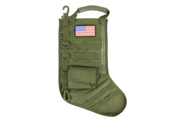 Image of Ruck Up Tactical Christmas Stocking with USA Flag Patch, OD Green 1115881