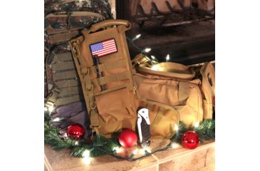 Image of Ruck Up Tactical Christmas Stocking with USA Flag Patch, Khaki 1115890