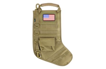 Image of Ruck Up Tactical Christmas Stocking with USA Flag Patch, Khaki 1115890