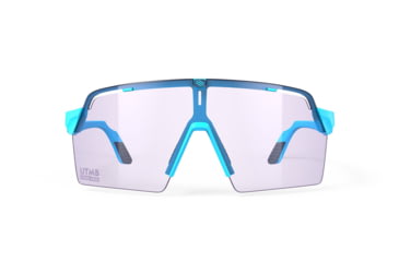 Image of Rudy Project North America Spinshield Pro UTMB, Spinshield Pro UTMB Azur Matte Frame With ImpactX Photochromic 2 Laser Purple Lenses, SP987586-0000