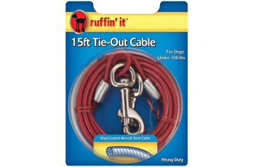 Image of Ruffin' It 15' Hd Cable Tie-out Red 29215
