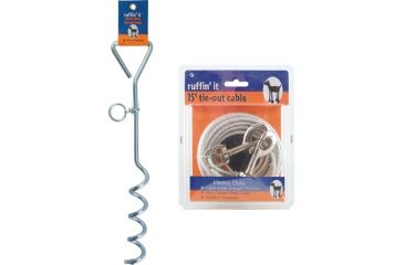 Image of Ruffin' It 15' Hd Cable Tie-out Red 29215