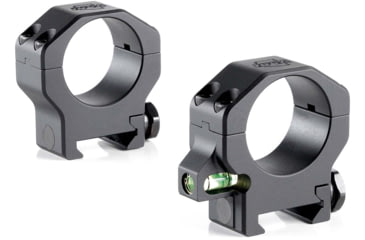 Image of Ruffs Precision Manufacturing Precision Co-Linear Bubble Level 30mm Riflescope Ring, Medium- 1, Set of 2, Black, CLR-30100
