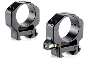 Image of Ruffs Precision Manufacturing Precision Co-Linear Bubble Level 35mm Riflescope Ring, High - 1.25, Set of 2, Black, CLR-35125