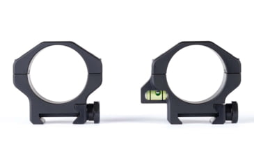 Image of Ruff's Precision Manufacturing 34mm Riflescope Rings w/Co-Linear Bubble Level, Medium - 1.00in, Set of 2, Black, CLR-34100