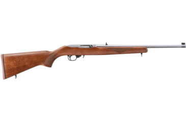 Image of Ruger 10/22 Sporter Semi-Auto Rifle, .22 Long Rifle, 18.5in Barrel, 1-16, Hardwood Stock, Stainless, 10RD, 31228-FRRMPG