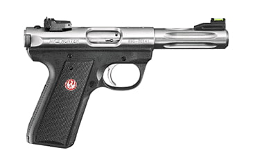 Image of Ruger 22/45 Mark III Hunter Pistol, .22 Long Rifle, 6.875 in barrel, polymer frame, integrated black synthetic grip, blowback operated semi-auto, fixed front, adjustable rear, 10 round magazine, 22/45 MRKIII H-1-FRRMPG
