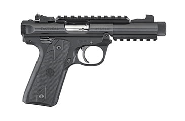 Image of Ruger 22/45 Target Pistol, .22 Long Rifle, 4 in barrel, black polymer frame, integrated polymer grip, blowback operated semi-auto, adjustable target, 10 round magazine, 22/45 TG-4-1-FRRMPG