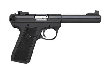 Image of Ruger 22/45 Threaded Barrel Pistol, .22 Long Rifle, 4.5 in barrel, black polymer frame, black polymer grip, blowback operated semi-auto, fixed, 10 round magazine, 22/45 TB-45-1-FRRMPG