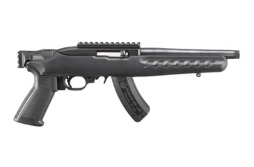 Image of Ruger 22 Charger Pistol, .22 Long Rifle, 8 in barrel, steel alloy frame, black polymer grip, blowback operated semi-auto, none-scope mount, 15 round magazine, 22 Charger-22-1-FRRMPG