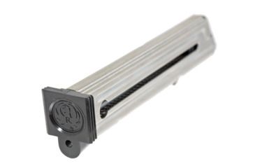Image of Ruger Mark III/Mark IV .22 Long Rifle 10 Rd Magazine, 2 Pack, Silver Finish, 90645