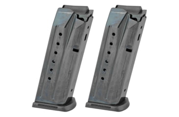 Image of Ruger Security-9 Value Pack 9mm Luger Pistol Magazine, 2 Pack, 15 Round, Black Oxide, Steel, 90684-15RD
