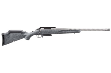 Image of Ruger American Gen II Bolt Action Rifle, 7mm PRC, 20in Fluted Threaded Barrel, 1-8, Splatter Grey Stock, Grey, 46917-FRRMPG