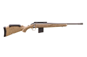 Image of Ruger American Gen II Ranch Bolt Action Rifle, .400 legend, 16.1in Threaded Cerakote Cobalt Barrel, 1-16, Splatter FDE Stock, Cobalt, 46924-FRRMPG