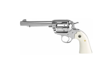 Image of Ruger Bisley Vaquero Revolver, .357 Magnum/.38 Special, 5.5in Barrel, X-Large, Fixed, Stainless Frame, Ivory Style Grip, 6 Round Cylinder, 5130
