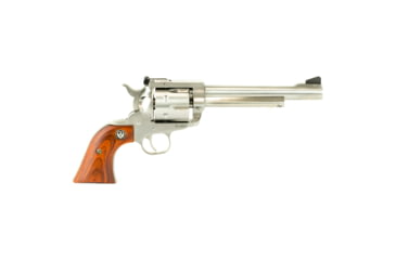 Image of Ruger Blackhawk Revolver, .357 Magnum/.38 Special, 6.5in Barrel, X-Large, Adjustable, Stainless Frame, Wood Grip, 6 Round Cylinder, 319