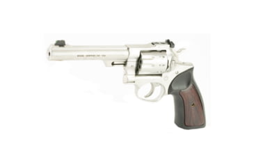 Image of Ruger GP100 Revolver, .22 Long Rifle, 6in Barrel, Adjustable, Stainless Frame, Rubber Grip, 10 Round Cylinder, 1757