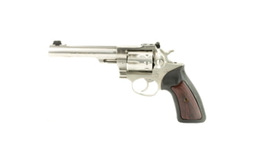 Image of Ruger GP100 Revolver, .22 Long Rifle, 6in Barrel, Adjustable, Stainless Frame, Rubber Grip, 10 Round Cylinder, 1757