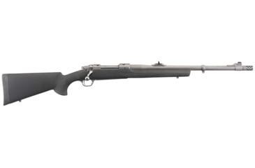 Image of Ruger Hawkeye Alaskan Bolt Action Rifle, .338 Winchester Magnum, 20in Barrel, 1-10, Synthetic Black Stock, Stainless, 57101-FRRMPG