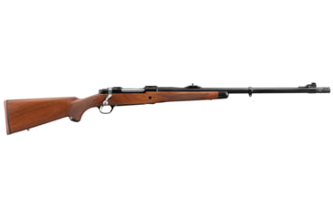 Image of Ruger M77 Hawkeye African Bolt Action Rifle, .375 Ruger, 23in Barrel, 1-12, Walnut Wood Stock, Blued Black, 37186-FRRMPG