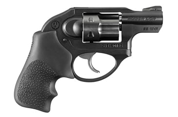 Image of Ruger LCR Revolver, .22 Winchester Magnum Rimfire, 1.88 in barrel, matte black polymer/aluminum frame, Hogue Monogrip grip, revolving chamber, pinned ramp front, U-notch rear, stainless barrel insert, 6 round cylinder, LCR-22WMR-1-FRRMPG