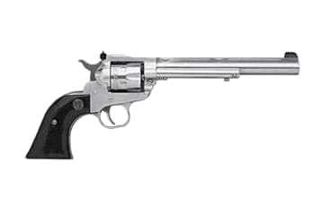 Image of Ruger New Model Super Single-Six Revolver, .17 Hornady Magnum Rimfire, 7.5 in barrel, stainless steel frame, black laminate grip, revolving chamber, ramp front, adjustable rear, 6 round cylinder, NMSSS-17-75-1-FRRMPG