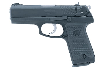 Image of Ruger P94 Pistol, 9mm Luger, 4.188 in barrel, aluminum alloy frame, black polycarbonate grip, recoil operated semi-automatic, fixed 3-dot, 15 round magazine, P94 P-94-4188-1-FRRMPG