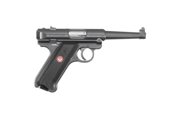 Image of Ruger Ruger Mark Iv Standard Semi Auto Pistol, 22 Long Rifle, 4.75 in Barrel, Fixed Sight, Steel Frame, Synthetic Grip, 2-Mag, 10 Round Capacity, 40104-FRRMPG