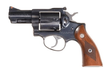 Image of Ruger Security-Six Revolver, .357 Magnum, 2.75 in barrel, black carbon steel frame, checkered walnut grip, revolving chamber, fixed blade front, adjustable rear, 6 round cylinder, SS-357-275-1-FRRMPG