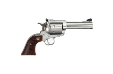 Image of Ruger Super Blackhawk Revolver, .44 Remington Magnum, 4.62in Barrel, X-Large, Adjustable, Stainless Frame, Wood Grip, 6 Round Cylinder, 814