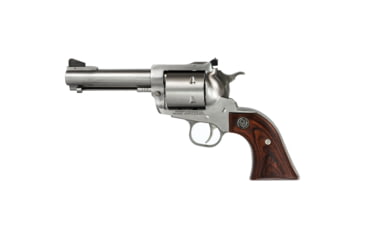 Image of Ruger Super Blackhawk Revolver, .44 Remington Magnum, 4.62in Barrel, X-Large, Adjustable, Stainless Frame, Wood Grip, 6 Round Cylinder, 814