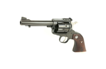 Image of Ruger Super Blackhawk Revolver, .44 Remington Magnum, 5.5in Barrel, X-Large, Adjustable, Blued Frame, Wood Grip, 6 Round Cylinder, 810