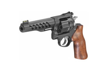 Image of Ruger Super GP100 Revolver, .357 Magnum/.38 Special, 5.5in Barrel, Fiber Optic, Black Frame, Wood Grip, 8 Round Cylinder, 5065